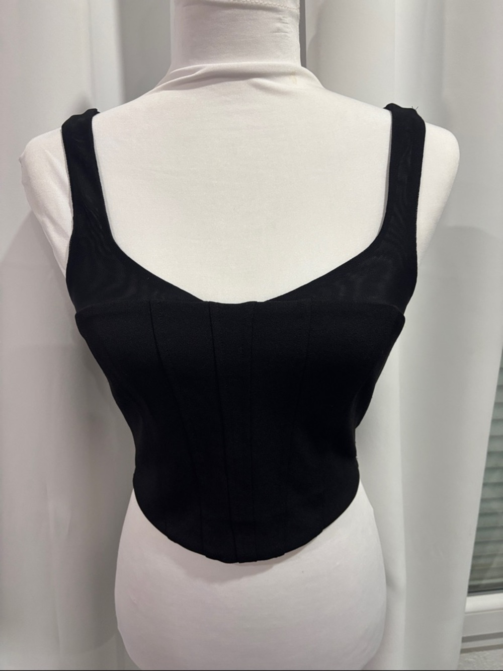 Forever 21 Black Stretch Crew Neck Top